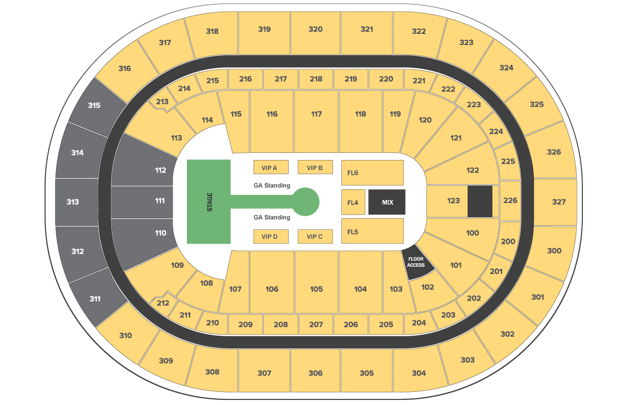 Keybank Seating Chart Concert