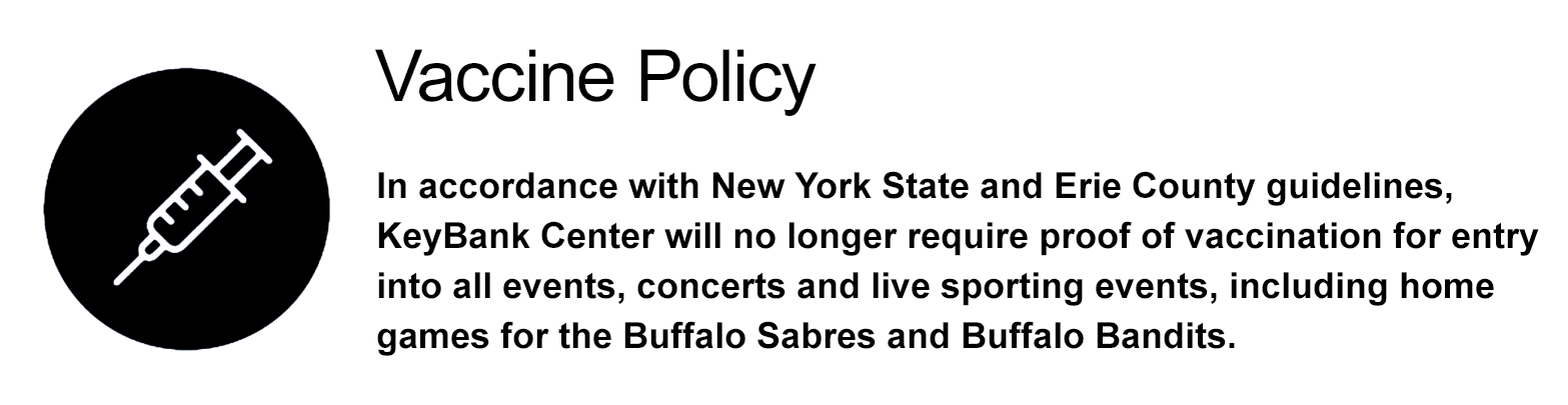 Proof of vaccination required for guests 12 and older to enter Highmark  Stadium, KeyBank Center